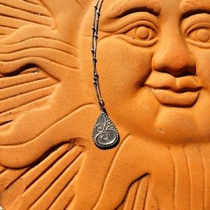 OM Sterling Silver Necklace